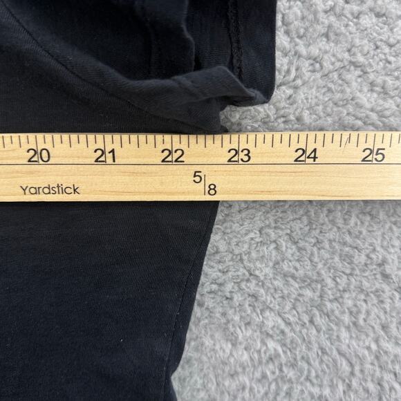 Madewell T-Shirt Women’s XXL Black Slub V-Neck Short Sleeve Pocket Tee Indonesia - Picture 3 of 9